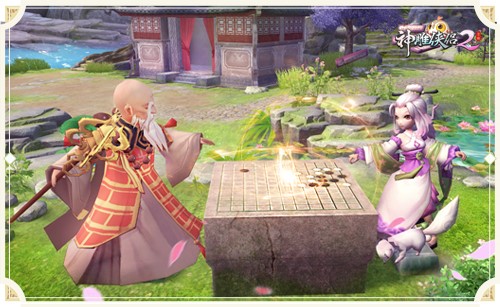 96％的人都不知道五绝私密往事 《神雕侠侣2》手游告诉你-图4 瑛姑与一灯大师对弈.jpg